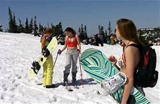 siberia spring bikini pistes snowboarding film check fun sports winter girls footage balmy condition weather running november shows through good