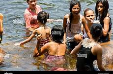 river bath taking people alamy teuk local cambodia rapids shopping cart