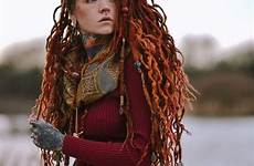 dreads locs dreadlocks dreadlock woman tribal accent tucked gingery dread locks redheads elighty