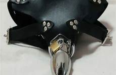 leather chastity penis anti masturbation male cb6000 device cock cage derailment stainless pants steel