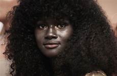 skin dark model diop khoudia color senegal skinned women african who models melanin her special girl beautiful tone hair she