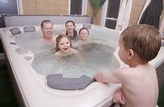 tub hot kids children father family safe use friends being post extends garden