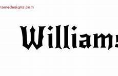 williams name winston tattoo designs gothic cursive lettering freenamedesigns