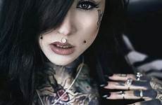 tattoo girls girl monami frost gothic tattoos tattoed tattooed victorian babes sexy inked dark face women body models choose board