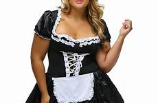 maid french costume dress plus size fancy satin halloween costumes uniform hens dresses womens adult do comeondear 收藏自