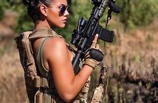 military girls guns sexy girl women female tactical babes wallpaper soldier facts beautiful fun choose board storm 32am august