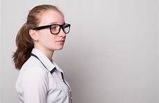 glasses girl teen young student cute secretary