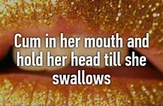 she her head cum till mouth swallows hold