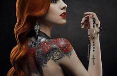 tattooed inked rojas negras espinas redheaded stanislav istratov redheads magnificent tribal goth tatuadas tatuagens