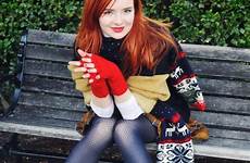 redhead boots redheads red girl beautiful shoes choose board gloves cute hair