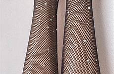 fishnet tights rhinestone studded showgirl fishnets rhinestones