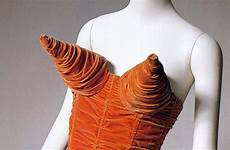 gaultier cone corset 1984 1980s ruched represented