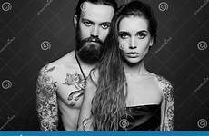 sexy beautiful handsome couple man woman boy women girl lovely tattoo stock preview