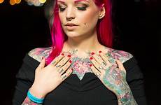 tattoo beautiful ink convention skin body model covered walking bizarre showcase devotees designs dock tobacco their coloured scroll down video
