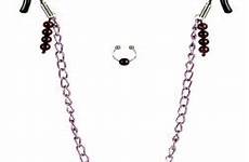 bdsm gear nipple clamps chain play