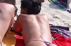 tangas fotos playas suits bathing braless