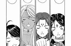 goddess ah chapter manga anime happily finale belldandy astronerdboy wedding peorth lived ever they after review final dress