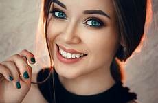 smiling girl face wallpaper eyes women blue evgeny freyer portrait smile woman wallpapers background big wallpaperaccess preview click wallhere wall
