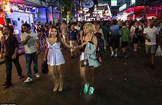 pattaya thailand sex red light street prostitutes district women walking asia bars thai nightlife girl southeast bar men where inside