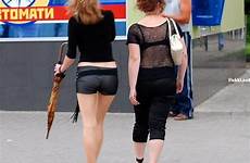 girls russian walking nudge around city staff