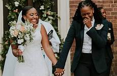 lesbian wedding weddings wife married lgbt lgbtq couples instagram captured feelings those re marriage lesbians
