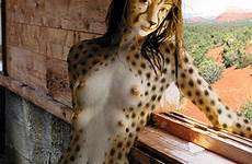 body paint cheetah girl girls naked fantasy sexy nude cat furry 3d painted surreal modern hot anime women sex bodypaint