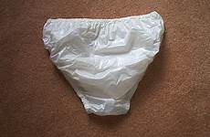 plastic white pvc panties knickers pants bikini unisex rubber style high briefs undies leg supple brief soft