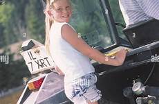 barefoot farm girl tractor farmer stock summer alamy unrecognizable agriculture marks go make high pawn