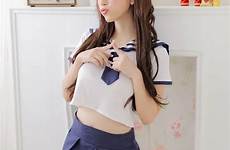 japanese sexy uniform lingerie students costume appeal game over costumes