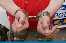 man handcuffed stock dreamstime