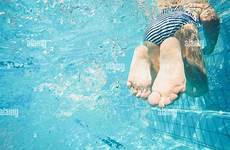 girl pool swimming underwater alamy stock