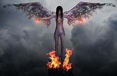 evil angel dark female wallpaper demon woman beauty hd pixabay donate