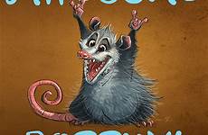 possum awesome poster opossum cartoon cute aaron blaise animal funny creatureartteacher drawings