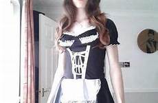 sissy bois chloe brown maid tgirls ftm fembois lingerie outfit cool sexy girl