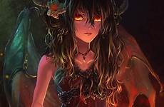 deviantart succubus owl anime demon tira girl human dragon guardian artwork form dark angel teen female fantasy hair fire evil