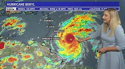 Hurricane Beryl becomes record-breaking Category 4 storm, another tropical depression forms in Gulf