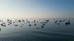June 18, 2022: dawn in Mui Ne fishing village, Phan Thiet city, Binh Thuan province, Vietnam
