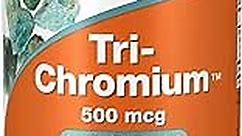 NOW Supplements, Tri-Chromium™ 500 mcg with Cinnamon, Insulin Co-Factor*, 180 Veg Capsules