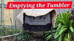 Emptying the Tumbler Compost Bin