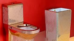 [Hot Item] Mosaic Hotel Custom Gold Color Toilet Washdown One Piece Toilet Porcelain Ware Face Pedestal Basin Floor Mounted Toilet
