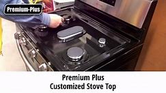 Premium Plus Stove Protectors for LG Gas Range Model LRGL5825D, Custom Cut, Easy to Clean Stove Liner, Made in the USA.