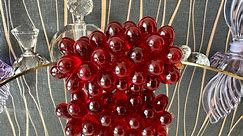 Unique Red Glass Grape Cluster Stunning Dining Table Decor - Etsy Australia