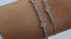 2.06 Ct Genuine Natural diamond tennis bracelet, beautiful flower diamond bracelet. #bracelet #jewelry #nyc | Elizabeth Jewelry Inc