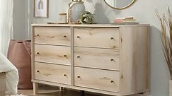 Sauder Willow Place 6-Drawer Dresser, Pacific Maple Finish