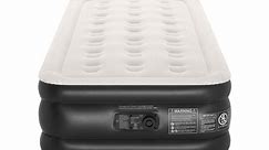 Ophanie Air Mattress Twin with Built in Pump, 18 Inch Elevated Quick Inflation/Deflation Inflatable Beds, High Durability Blow Up Mattresses for Camping, Indoor Colchon, Guests Air Bed, Black