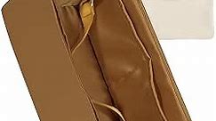 Silk Purse Organizer for Birkin 20/25/30/35/40,Insert Bag in Bag,Luxury Handbag Tote Lining Bag Shapers（Biscuit,BK20）