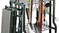 Garden Tool Organizer for Garage Organization with Hooks,Garden Tools Storage Rack,Garage Tool Organizer,Lawn Yard Tools Holder for Shed and Outdoor Suncast.Heavy Duty.