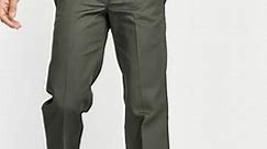 Dickies 873 work pants in khaki slim straight fit - MGREEN | ASOS