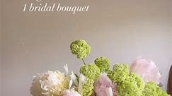 Bridal bouquet with 2 ingredients👉🏼Peonies & Viburnum🍋‍🟩🩷 #peonies #peony #bridalbouquet #weddingflowers #peonyseason #flowers | FLORISTA