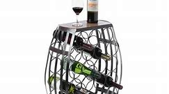 Barrel Shaped 22 Bottles Decorative Table Wine Rack Storage - Bed Bath & Beyond - 32084520
